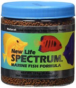 New Life Spectrum Marine Fish Formula 1mm Sinking Pellet Fish Food (Natural Color Enhancing) 125 гр - фото 1 - id-p63490006
