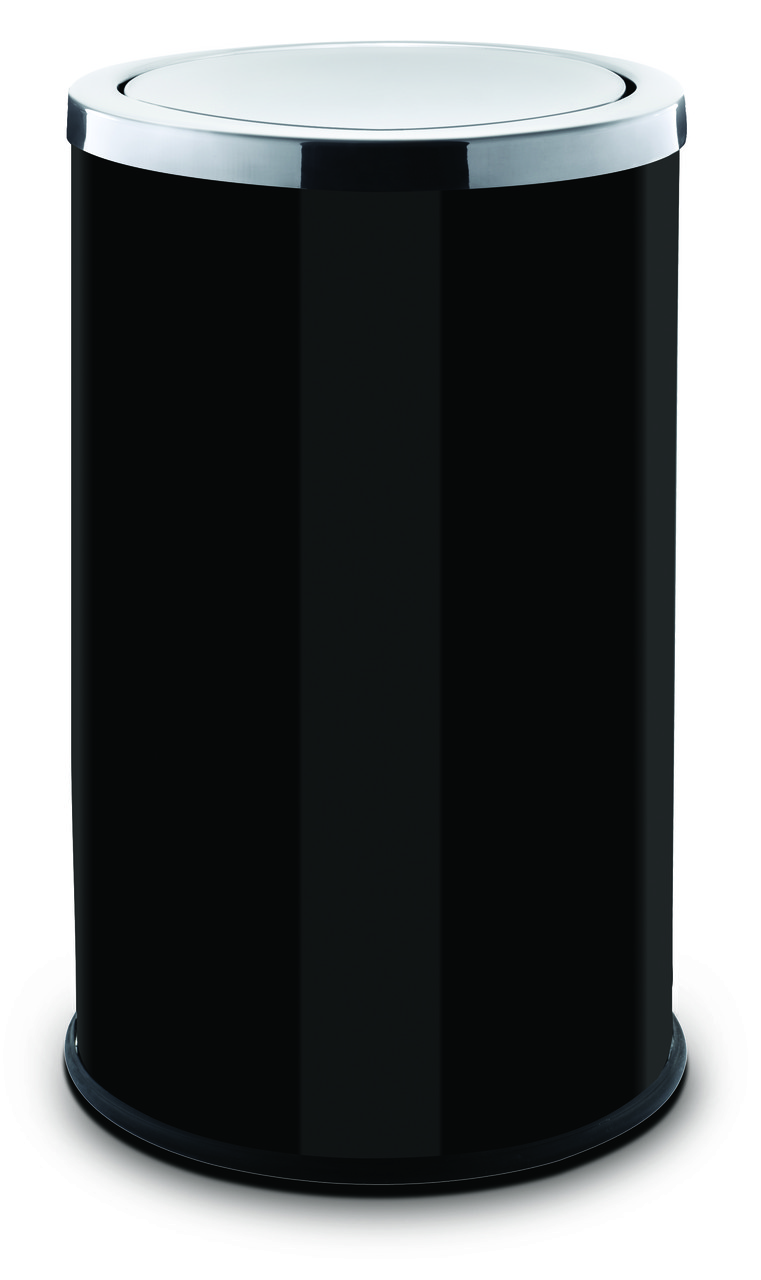Контейнер для мусора ALDA с вращающейся крышкой 45 литров серия SWING (Чёрный) - фото 1 - id-p64508136