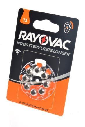 Батарейка RAYOVAC 13 PR48 1,45v для слуховых аппаратов