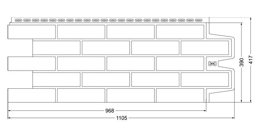 Фасадная панель Grand Line коллекция "клинкерный кирпич", цвет коричневый - фото 2 - id-p64510385