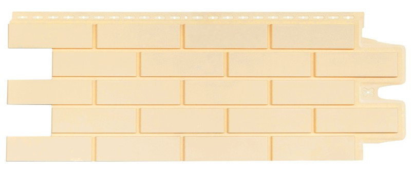Фасадная панель Grande Line коллекция "клинкерный кирпич", цвет бежевый - фото 1 - id-p64510391