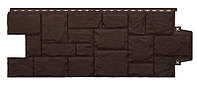 Фасадная панель Grand Line коллекция "крупный камень" цвет коричневый