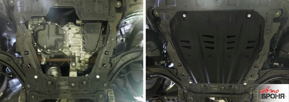 Защита картера и КПП Nissan Qashqai 2015-2019, V - 1.2T; 2.0; сборка РФ, фото 4