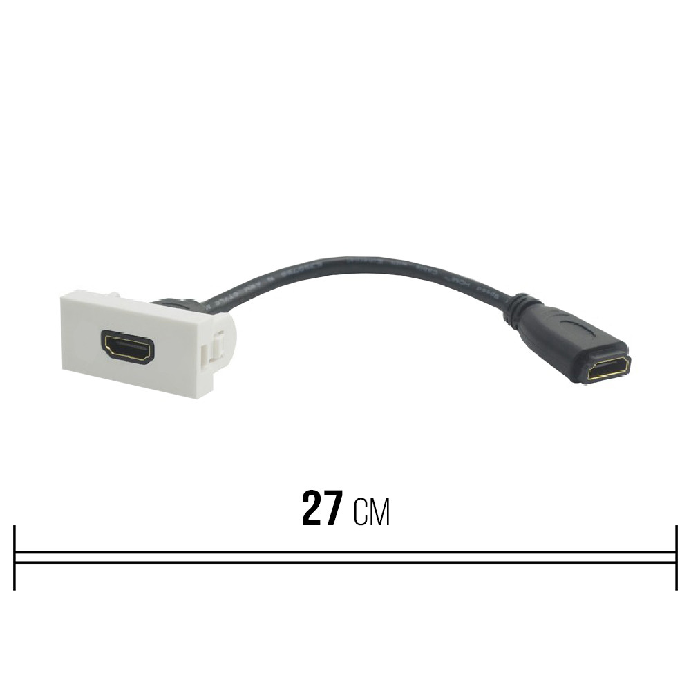 Shelbi HDMI с лицевой панель 45х22.5 mm, со шнуром 200 mm - фото 4 - id-p64516034