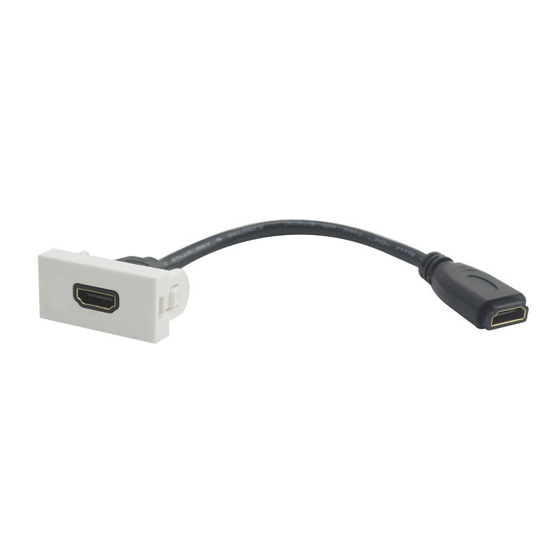 Shelbi HDMI с лицевой панель 45х22.5 mm, со шнуром 200 mm