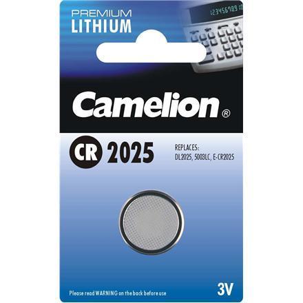 Батарейка Camelion CR2025-BP1 3 В, Упакова: Блистер 1 шт., Аналоги: CR2025\5003LC, Тип батареи: Литий-ионный