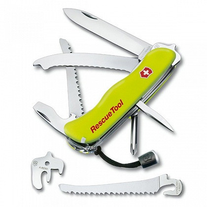 Нож складной многофункциональный Victorinox Rescue Tool, Функционал: Для работников спасательных служб, Кол-во