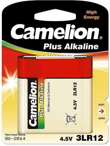 Батарейка Camelion 3LR12-BP1 4,5 В, Упакова: Блистер 1 шт., Аналоги: 3LR12\4.5V\3336\КБС\1203\Рубин\Планета, Т