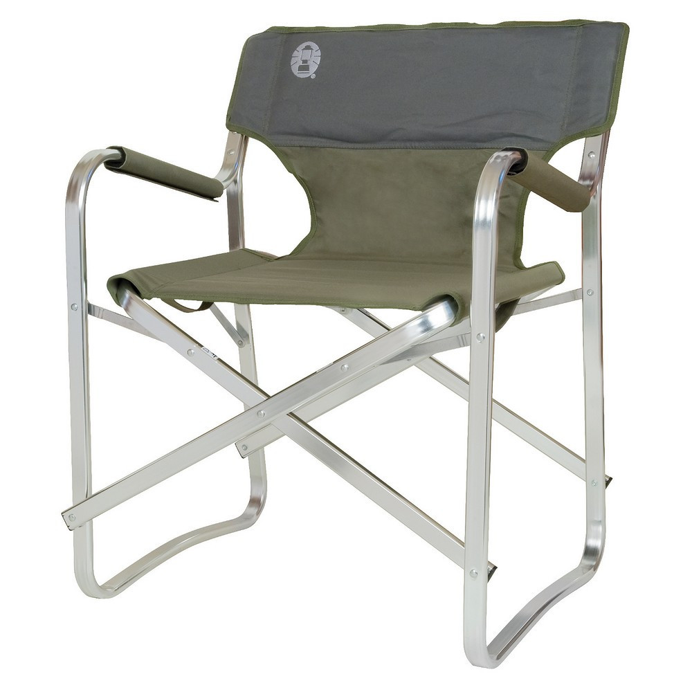 Кресло складное Coleman Deck chair, Нагрузка (max): 113 кг, Подлокотники, Цвет: Тёмно-зелёный, Упаковка: Розни