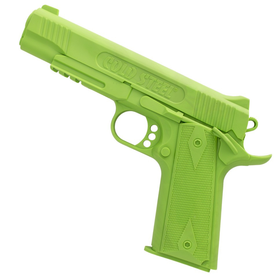 Пистолет тренировочный Cold Steel Pistol 1911 Rubber Training, Общая длина: 215 мм мм, Толщина лезвия: 2,5 см,