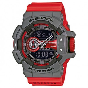 Часы электронные наручные мужские Casio G-SHOCK GA-400-4BER, Механизм: Кварц, Браслет: Ремешок из полимерного
