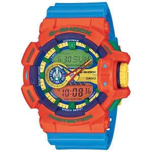Часы электронные наручные мужские Casio G-SHOCK GA-400-4AER, Механизм: Кварц, Браслет: Ремешок из полимерного