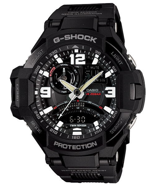 Часы электронные наручные мужские Casio G-SHOCK GA-1000FC-1ADR, Механизм: Кварц, Водонепроницаемость: Да, 20 Б