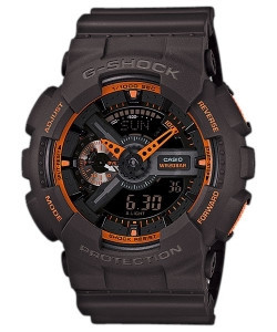 Часы электронные наручные мужские Casio G-SHOCK GA-110TS-1A4DR, Механизм: Кварц, Браслет: Ремешок из полимерно