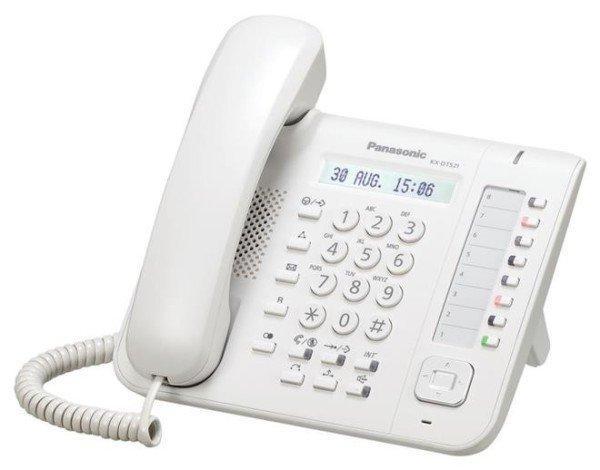Системный телефон цифровой Panasonic KX-DT521RU, Цвет: Белый, Упаковка: Розничная
