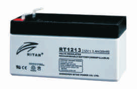 Батарея необслуживаемая (аккумулятор) Ritar RT1213 (12V 1,3 Ah), Емкость аккумулятора: 1,3 Ah, Разъемы: F1