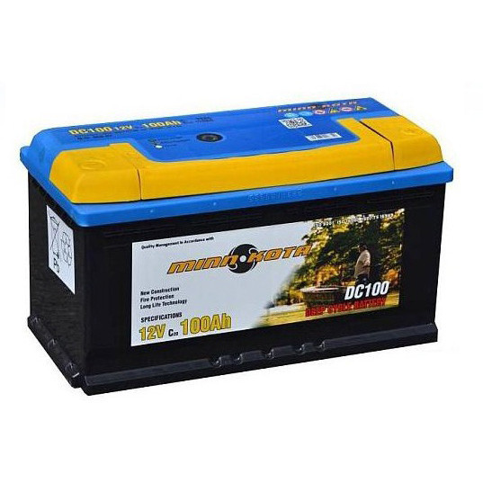 Аккумулятор необслуживаемый Minn Kota MK-SCS100 (12V 100 Ah), Емкость аккумулятора: 100 Ah
