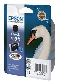 Картридж Epson C13T11114A10 (№T0811), Объем: 11,1 мл, Копий ( ISO 19752): 485, Цвет: Чёрный, Совместимость: St
