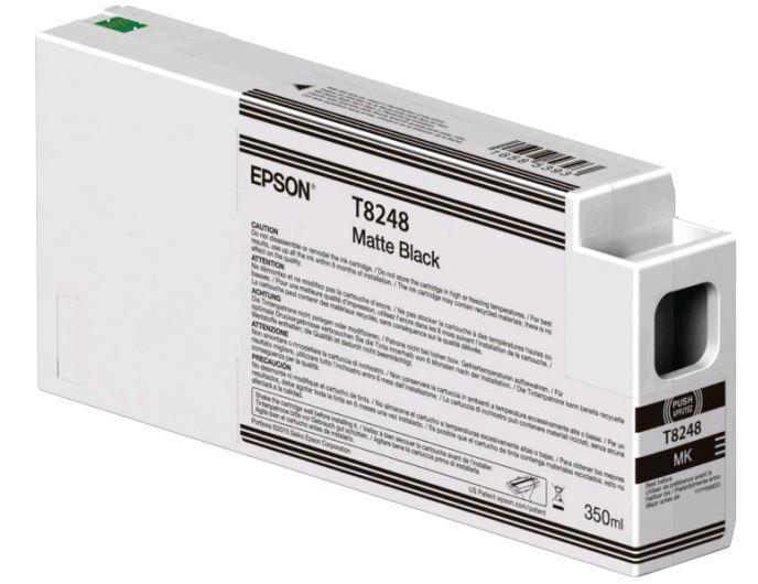 Картридж Epson C13T824800 (№T8248), Объем: 350 мл, Цвет: Чёрный для матовых носителей, Совместимость: SureColo