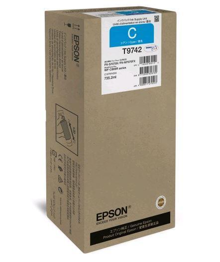 Картридж Epson C13T974200 (№T9742XXL), Объем: 735,2 мл, Копий ( ISO 19752): 84000, Цвет: Голубой, Совместимост