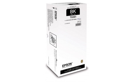Чернила Epson C13T838140 (№T8381), Копий ( ISO 19752): 20000, Цвет: Чёрный, Совместимость: WF-R5190DTW (RIPS)/