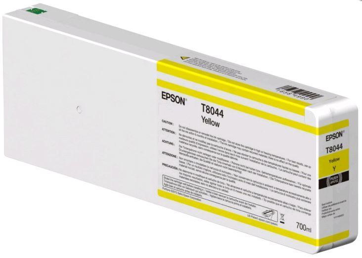 Картридж Epson C13T804400 (№T8044), Объем: 700 мл, Цвет: Жёлтый, Совместимость: SureColor SC-P6000/SC-P7000/SC