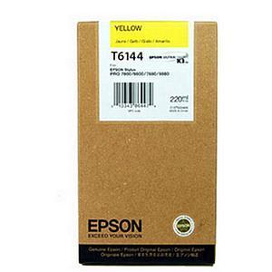 Картридж Epson C13T614400 (№T6144), Объем: 220 мл, Цвет: Жёлтый, Совместимость: Stylus Pro 4400, 4450