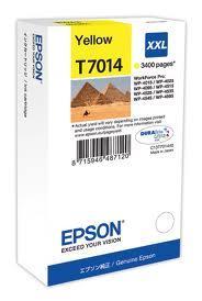 Картридж Epson C13T70144010 (№T7114), Копий ( ISO 19752): 3400, Цвет: Жёлтый, Совместимость: WP-4015 D/4095 DN