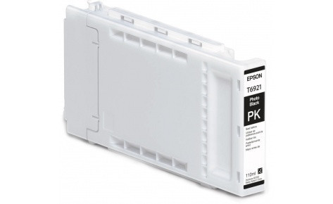 Картридж Epson C13T692100 (№T6921), Объем: 110 мл, Цвет: фото чёрный, Совместимость: SureColor SC-T3000, SC-T3