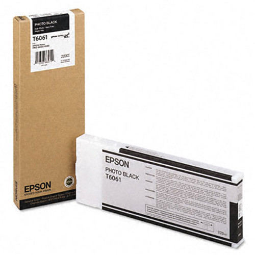 Картридж Epson C13T606100 (№T6061), Объем: 220 мл, Цвет: фото чёрный, Совместимость: Stylus Pro 4800, 4880
