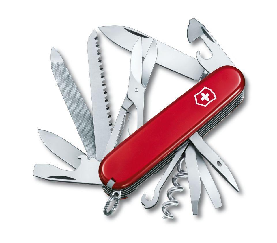 Нож складной офицерский Victorinox Ranger, Кол-во функций: 21 в 1, Цвет: Красный, (1.3763)