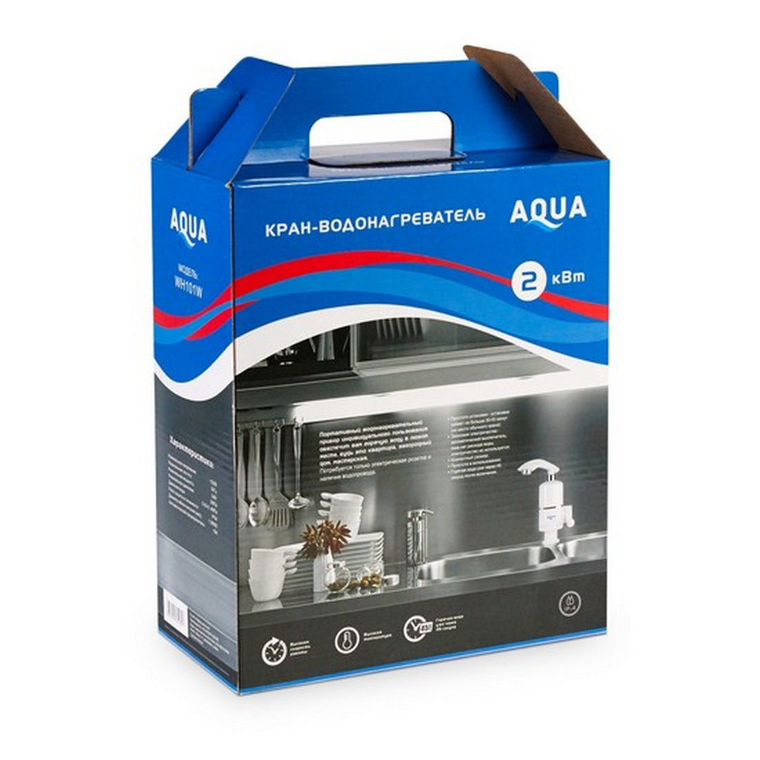 Бытовой кран с подогревом воды AQUA WH101W