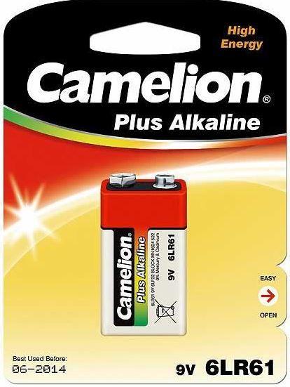 Батарейка Camelion 6LF22-BP1 9 В, Упакова: Блистер 1 шт., Аналоги: 6LR61\1604A\9V\Крона, Тип батареи: Щелочная