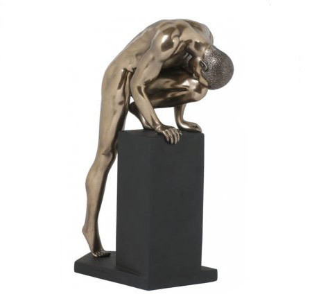 Статуэтка декоративная Veronese Design Artistic Nudes WU72471А4, Высота: 220 мм, Материал: Полистоун, Цвет: Бр
