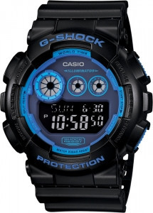 Часы электронные наручные мужские Casio G-SHOCK GD-120N-1B2DR, Механизм: Кварц, Браслет: Ремешок из полимерног