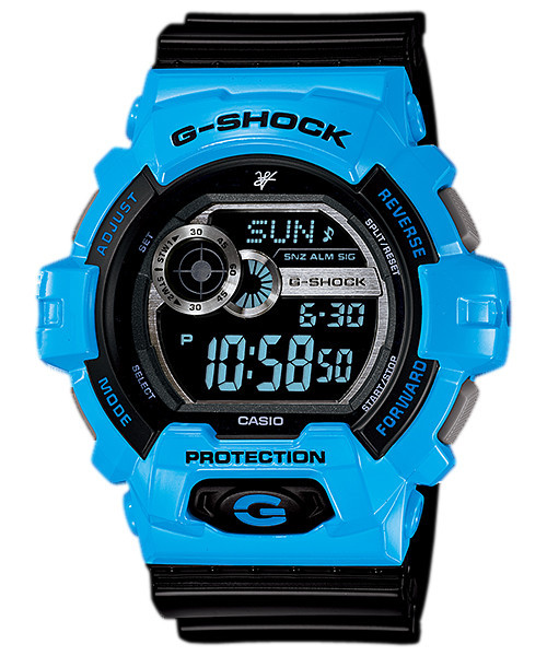 Часы электронные наручные мужские Casio G-SHOCK GLS-8900LV-2DR, Механизм: Кварц, Браслет: Ремешок из пластика,