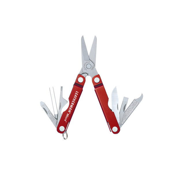 Мультитул брелок Leatherman Micra, Кол-во функций: 10 в 1, Цвет: Красный, (MICRA)