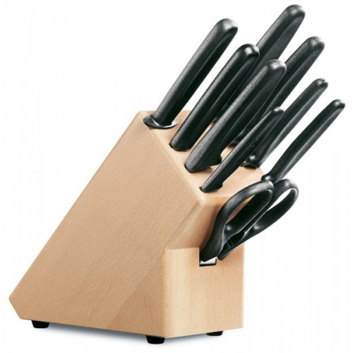 Набор ножей кухонных Victorinox Cutlery Block 9, Материал клинка: Нержавеющая сталь, Материал рукояти: Полипро