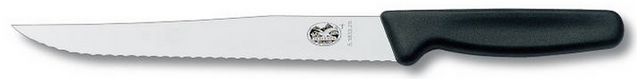 Нож обвалочный Victorinox Carving Knife Serrated, Длина клинка: 200 мм, Материал клинка: Нержавеющая сталь, Ма