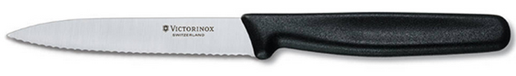 Нож кухонный Victorinox Paring Knife Serrated Pointed, Общая длина: 210 мм, Длина клинка: 100 мм, Материал кли