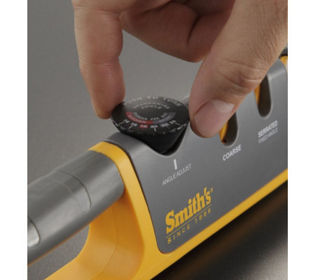 Точило для ножей Smith`s Sharpener Adjustable Angle Pull Thru, Цвет: Жёлто-чёрный, Упаковка: Розничная, (1568