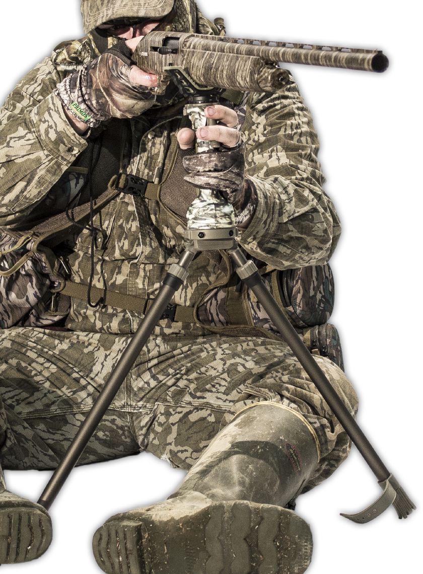 Штатив бипод для оружия Primos Trigger stick GEN3 Short Bipod, Высота: 457 - 965 мм, Да, камера/оптический при