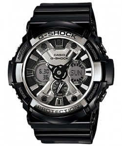 Часы электронные наручные мужские Casio G-SHOCK GA-200-1ADR, Механизм: Кварц, Браслет: Ремешок из полимерного