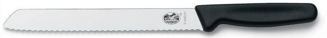 Нож хлебный Victorinox Bread Knife Serrated, Длина клинка: 180 мм, Материал клинка: Нержавеющая сталь, Материа