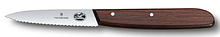 Нож для чистки овощей Victorinox Paring  Knife Chef Serrated Rosewood, Длина клинка: 80 мм, Материал клинка: Н