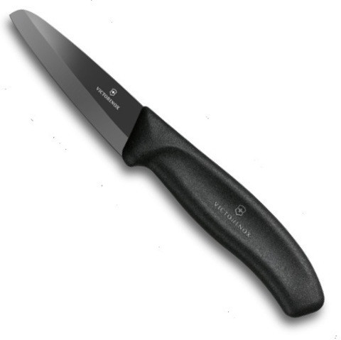 Нож для чистки овощей Victorinox Paring Knife Ceramic Black, Длина клинка: 120 мм, Материал клинка: Нержавеюща