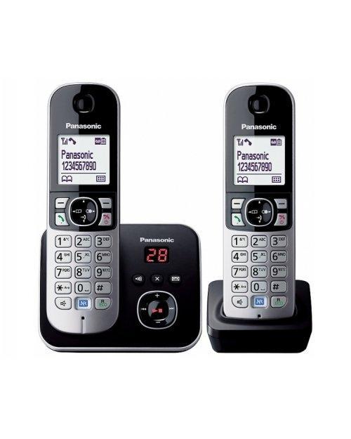 Радиотелефон DECT Panasonic KX-TG6822 CAB, 120 контактов, АОН: Есть, Ресурс: Время зарядки - до 7 ч; емкость -