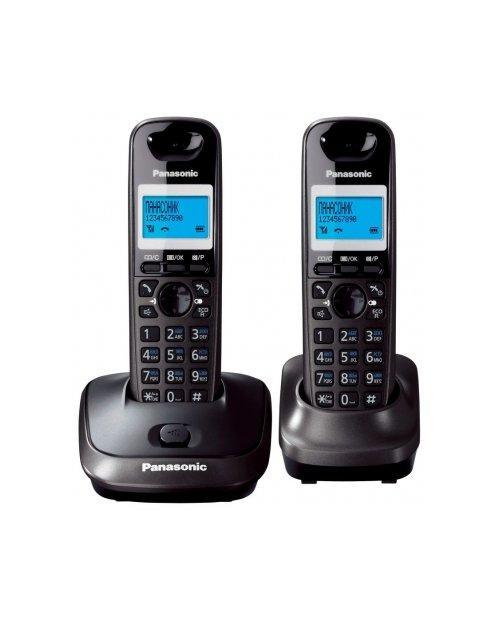Радиотелефон DECT Panasonic KX-TG2512 CAT, 50 контактов, АОН: Есть, Ресурс: 550 мАч, время зарядки - до 6 ч, Р