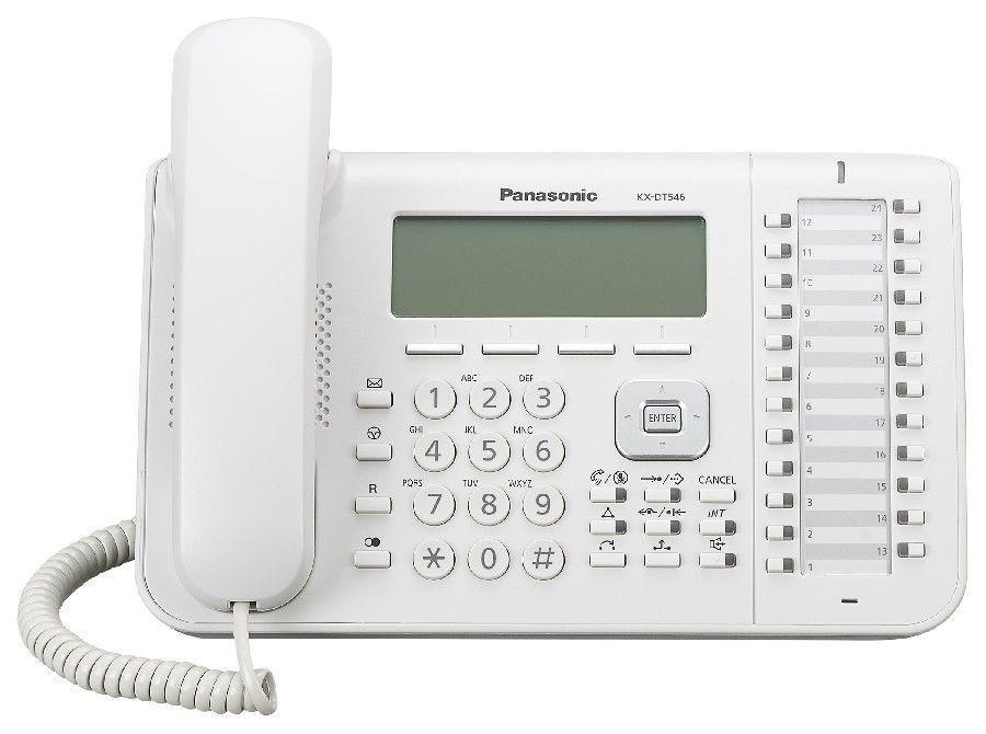 Системный телефон цифровой Panasonic KX-DT546 RU, Цвет: Белый