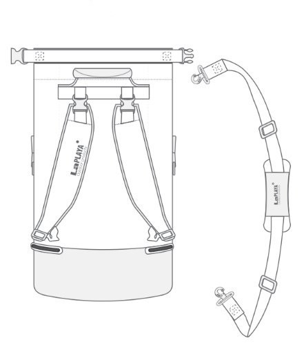Сумка водонепроницаемая LaPlaya Dry Bag Cylinder, 50 л, Цвет: Чёрный, (800301)